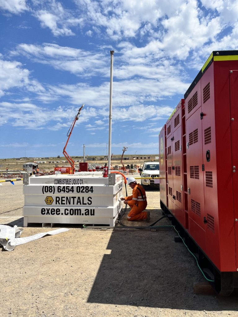 Ex Rentals Equipment in yard